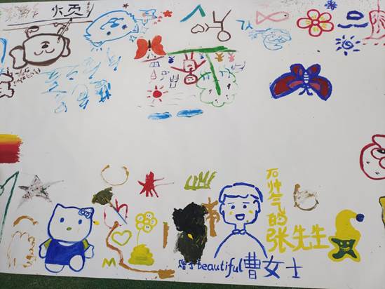 雷竞技官网学生在心理减压节上的绘画作品 马国蕊摄